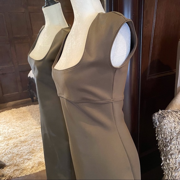 Plain Sud olive green sexy bodycon midi dress, Medium, NWOT - Picture 7 of 8